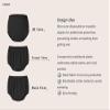 Big Kids Diaper Cover for Incontinence Noiseless Waterproof Bed Wetting Underwear Plastic Pants Over Diapers (Black, XXS) view 4