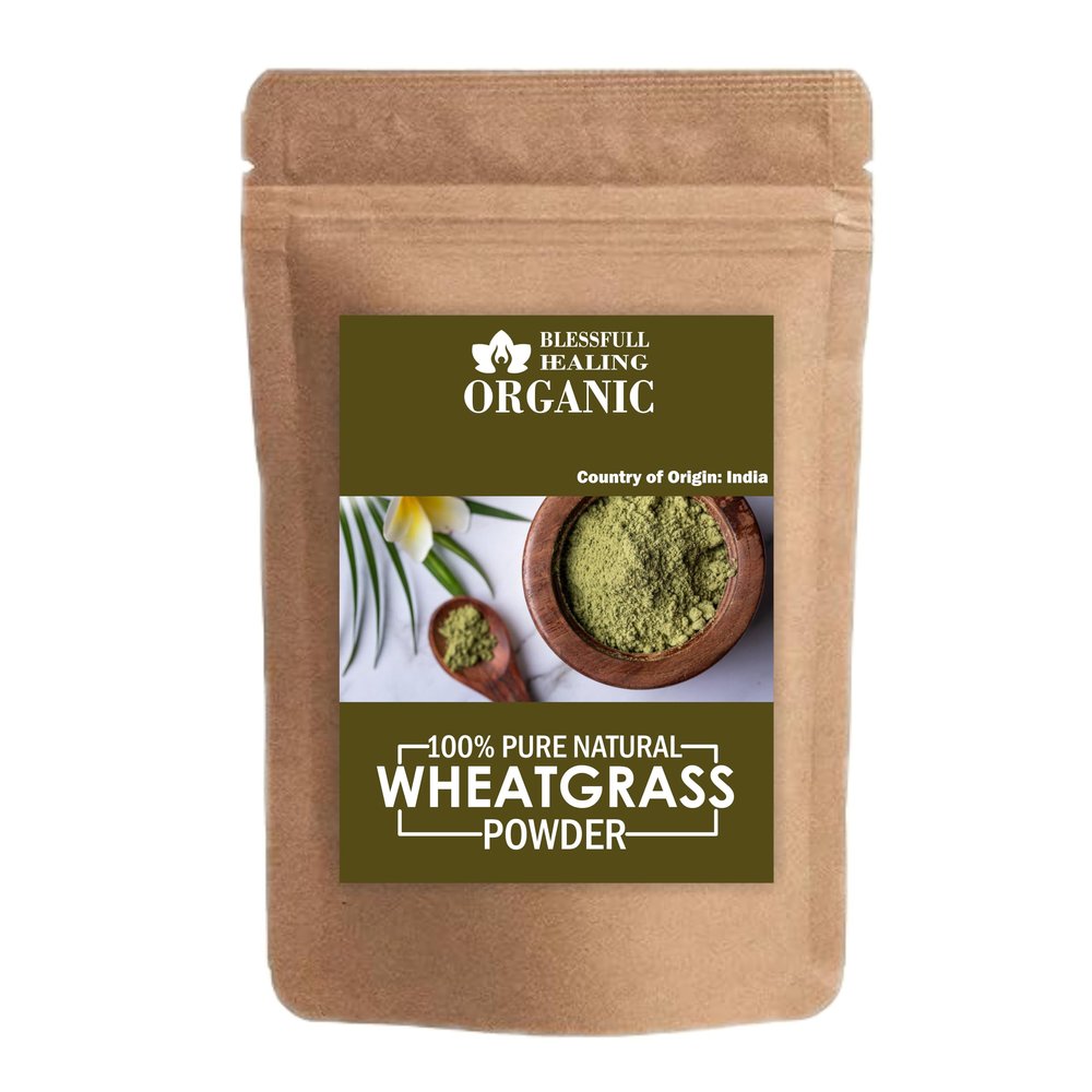 Blessfull Healing Organic 100% Pure Natural Wheatgrass Powder | 100 Gram / 3.52 oz