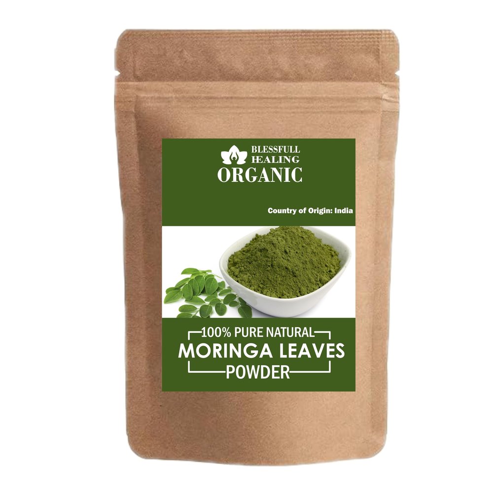 Blessfull Healing Organic 100% Pure Natural Moringa Leaves Powder | 200 Gram / 7.05 oz