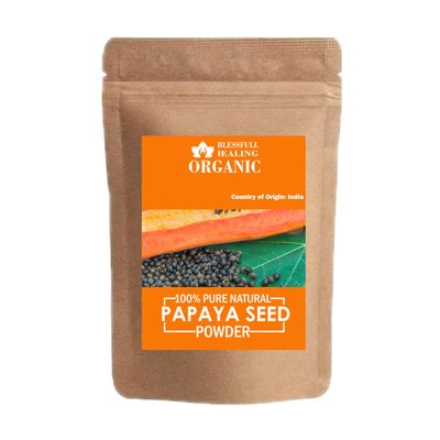 Blessfull Healing Organic 100% Pure Natural Papaya Seed Powder | 300 Gram / 10.58 oz