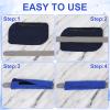 4pcs Headgear Strap Covers for CPAP, Soft Face Cushion Pads Reusable Mask Liners Reduce Indentation & Red Marks (Blue) view 4