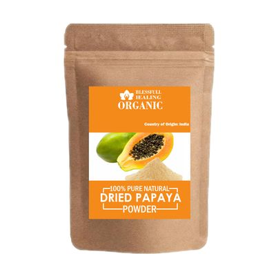 Blessfull Healing Organic 100% Pure Natural Dried Papaya Powder | 200 Gram / 7.05 oz