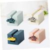 FRCOLOR 4pcs Plastic Toothpaste Squeezer Extruder for Easy Use Manual Tube Squeezer Dispenser White Pink Dark Blue Light Blue for Boys and Girls Bathroom Supplies view 3