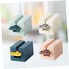 FRCOLOR 4pcs Plastic Toothpaste Squeezer Extruder for Easy Use Manual Tube Squeezer Dispenser White Pink Dark Blue Light Blue for Boys and Girls Bathroom Supplies view 4