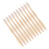 COOLHIYA 10pcs Bamboo Toothbrush Eco-Friendly Charcoal Hard Brush for Adults Toothbrush Travel Kit view 1