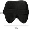 KAABETO Silk Sleep Mask, Silk Eye Mask with Adjustable Strap, Eye Mask for Sleeping,Blocks Light Reduces Puffy Eyes Ideal Gift (Color : B) view 2