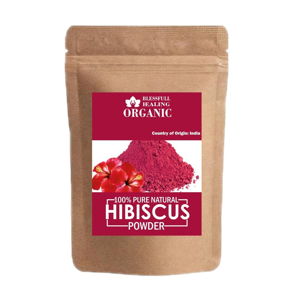 Blessfull Healing Organic 100% Pure Natural Hibiscus Powder | 100 Gram / 3.52 oz