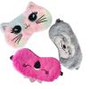 Cute Animal Sleeping Mask Soft Plush Blindfold Cute Rabbit Panda Koala Eye Cover Eyeshade for Kids Teens Girls Women (3Pack Multicolor) view 1