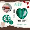 NUKAYAI 20PCS Malachite Heart Healing Crystals Set Stones Love Shaped Polished Crystal Natural Cute Pocket Thumb Reiki Wholesale Set Gifts Balancing Meditation view 2