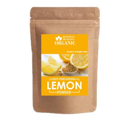 Blessfull Healing Organic 100% Pure Natural Lemon Powder | 300 Gram / 10.58 oz