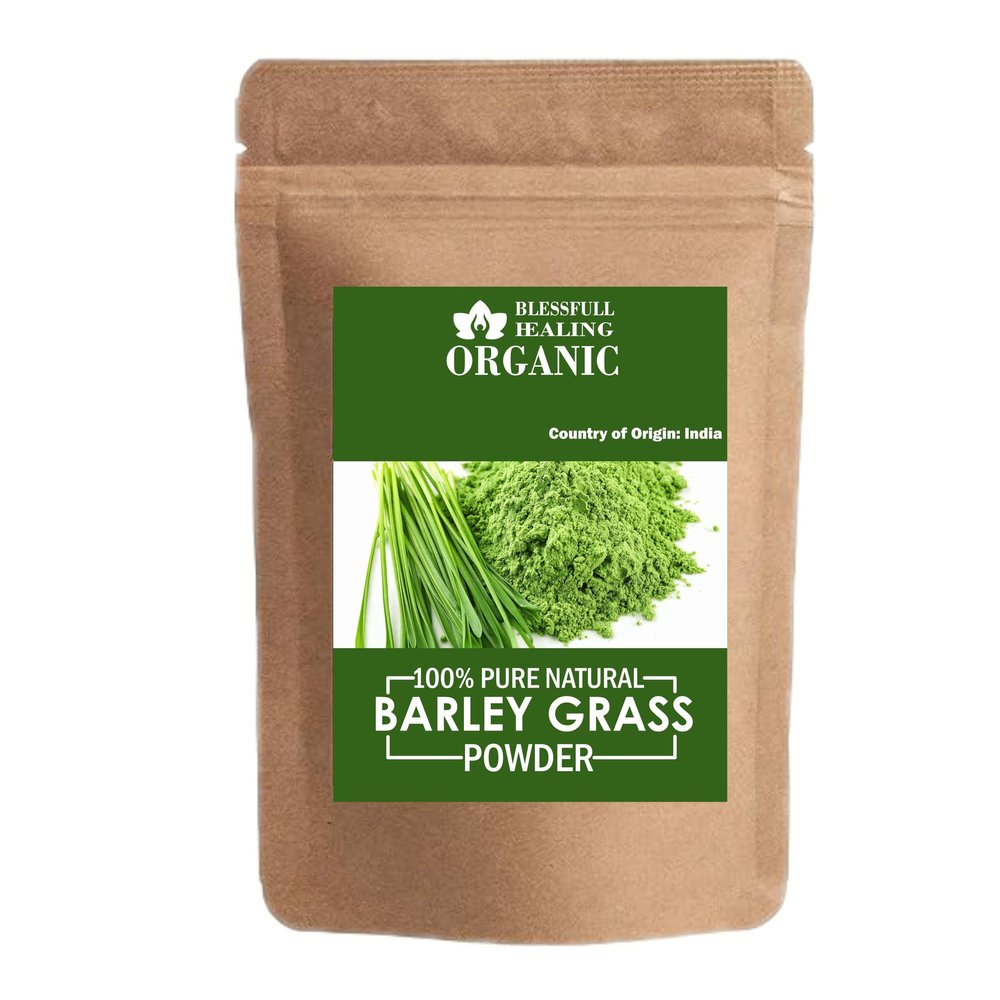 Blessfull Healing Organic 100% Pure Natural Barley Grass Powder | 200 Gram / 7.05 oz