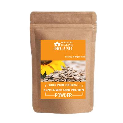 Blessfull Healing Organic 100% Pure Natural Sunflower Seed Protein Powder | 300 Gram / 10.58 oz