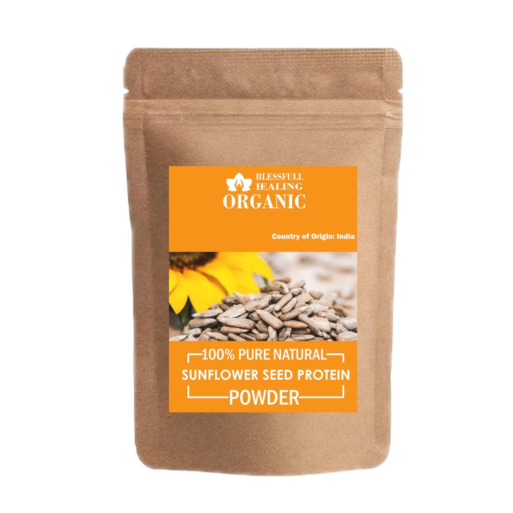 Blessfull Healing Organic 100% Pure Natural Sunflower Seed Protein Powder | 300 Gram / 10.58 oz