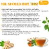 120 Tea Bags - Anti-Inflammaheb Loose Leaf Tea, 100% Natural from Ginger, Turmeric, Peppermint, Black Pepper, Cinnamon. Made with Natural Material Tea Bags. No Sugar, No Caffeine, No Gluten, Vegan. view 3