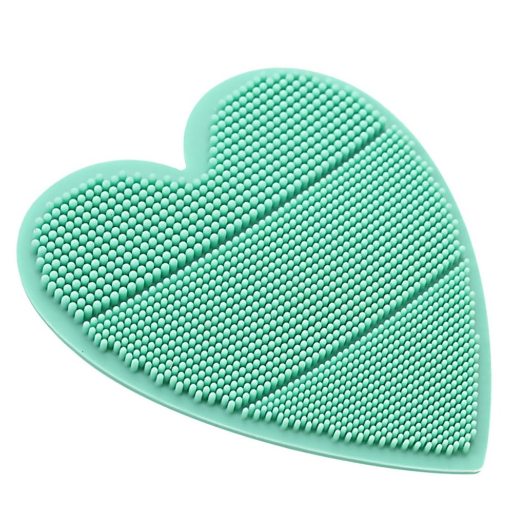 FRCOLOR Soft Silicone Head Massager and Hair Washing Brush Gentle Scalp Scrubber for Portable Bath Tool for Easy Hair Cleaning Green
