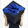 1Pc Giant Gift Bow,12 Inch Giant Bow for Present,Big Bow Suitable for Bicycles,Household appliances,Christmas, Parties,and Large Bow Decorations on Dining Tables (Metallic Blue) view 3
