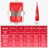 100 Pieces Resealable Mylar Bags, Stand Up Smell Proof Bags with Matte Window, Zipper Lock Foil Pouch Packaging (Red, 5.5 X 7.8 Inch) view 2