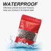 100 Pieces Resealable Mylar Bags, Stand Up Smell Proof Bags with Matte Window, Zipper Lock Foil Pouch Packaging (Red, 5.5 X 7.8 Inch) view 4
