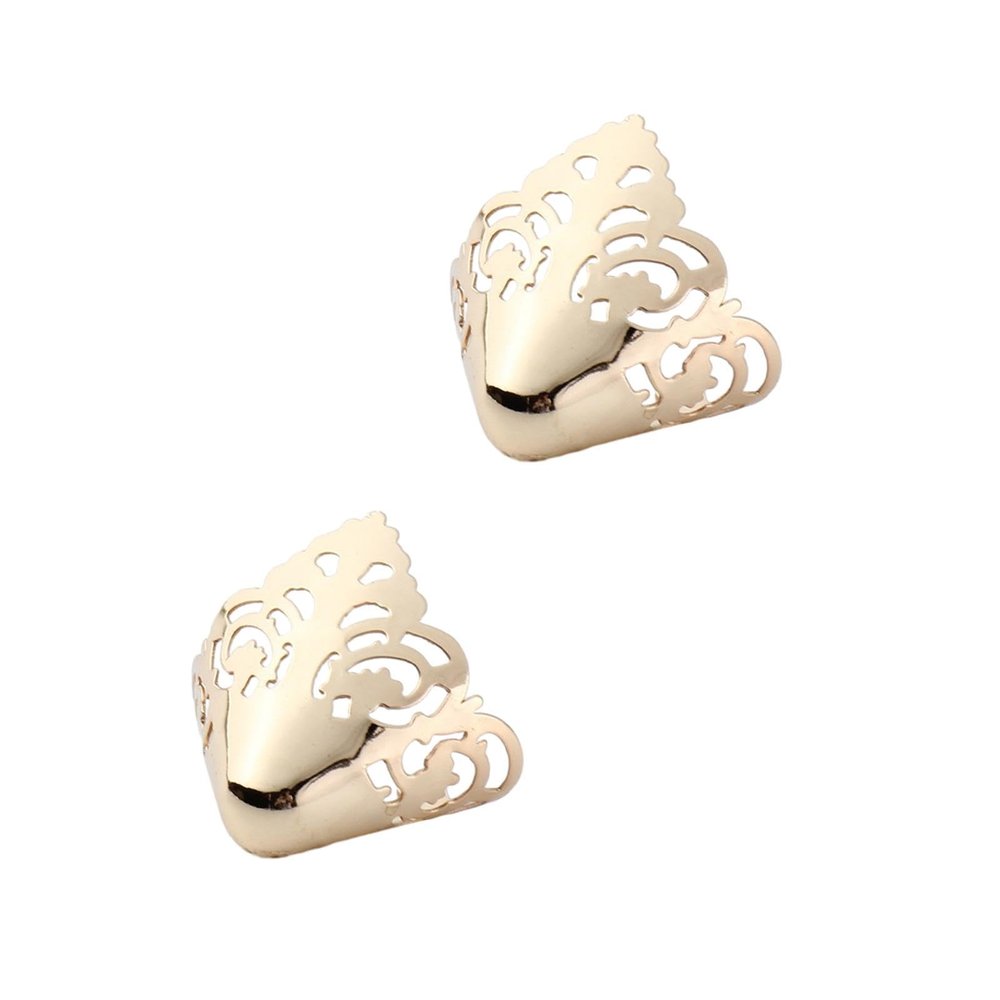 2X Shoes Pointed Protector, High Heels Toe Cap, Women, Repair, Supplies, Accessories, Decoration, Shoes Tips Cap, Gold