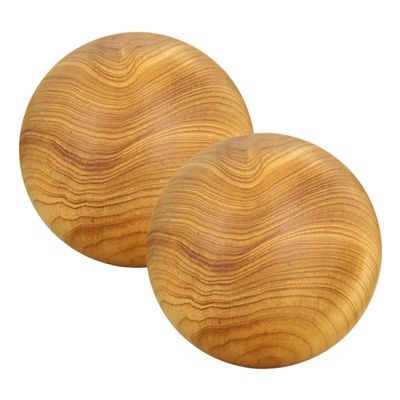 FOMIYES 2pcs Massage Balls for Hand Therapy Back Pain Relief Hand Massage Ball Roller Lacrosse Tool