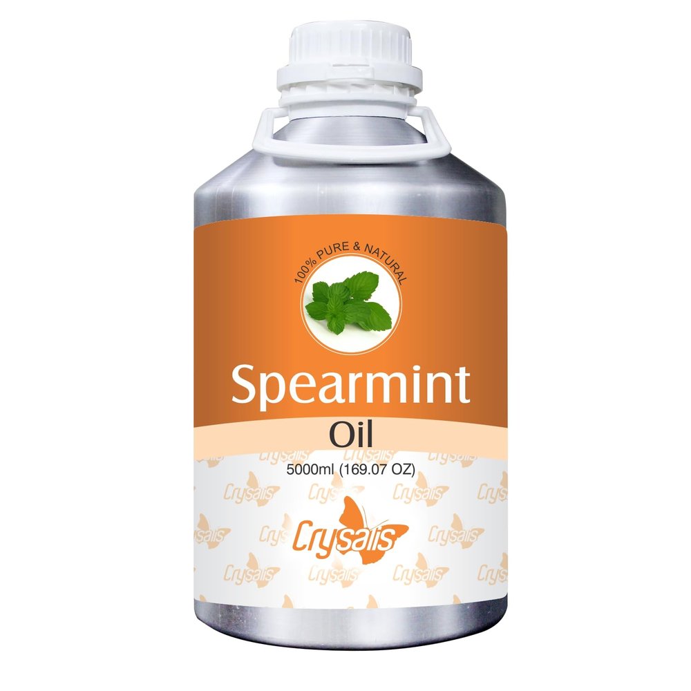 Crysalis Spearmint (Mentha Spicata) Oil |100% Pure & Natural Undiluted Essential Oil Organic Standard Spearmint Oil -5000ml / 169.07 Fl Oz