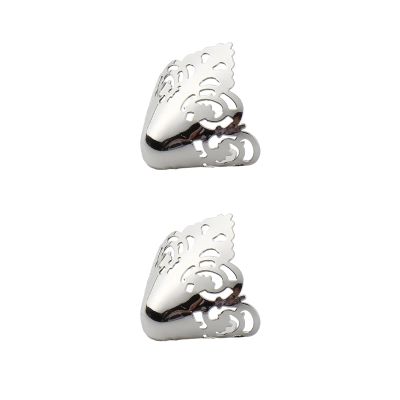 2X Shoes Pointed Protector, High Heels Toe Cap, Women Elegant Supplies, Decoration for Shoes Protection Shoes Tips Cap, Silver