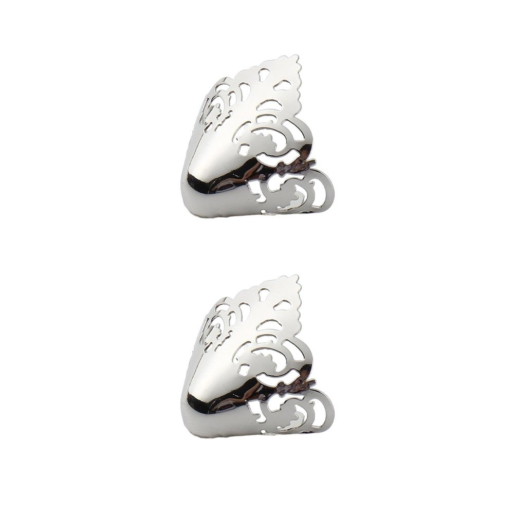 2X Shoes Pointed Protector, High Heels Toe Cap, Women Elegant Supplies, Decoration for Shoes Protection Shoes Tips Cap, Silver
