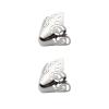 2X Shoes Pointed Protector, High Heels Toe Cap, Women Elegant Supplies, Decoration for Shoes Protection Shoes Tips Cap, Silver view 1