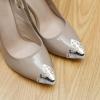 2X Shoes Pointed Protector, High Heels Toe Cap, Women Elegant Supplies, Decoration for Shoes Protection Shoes Tips Cap, Silver view 4