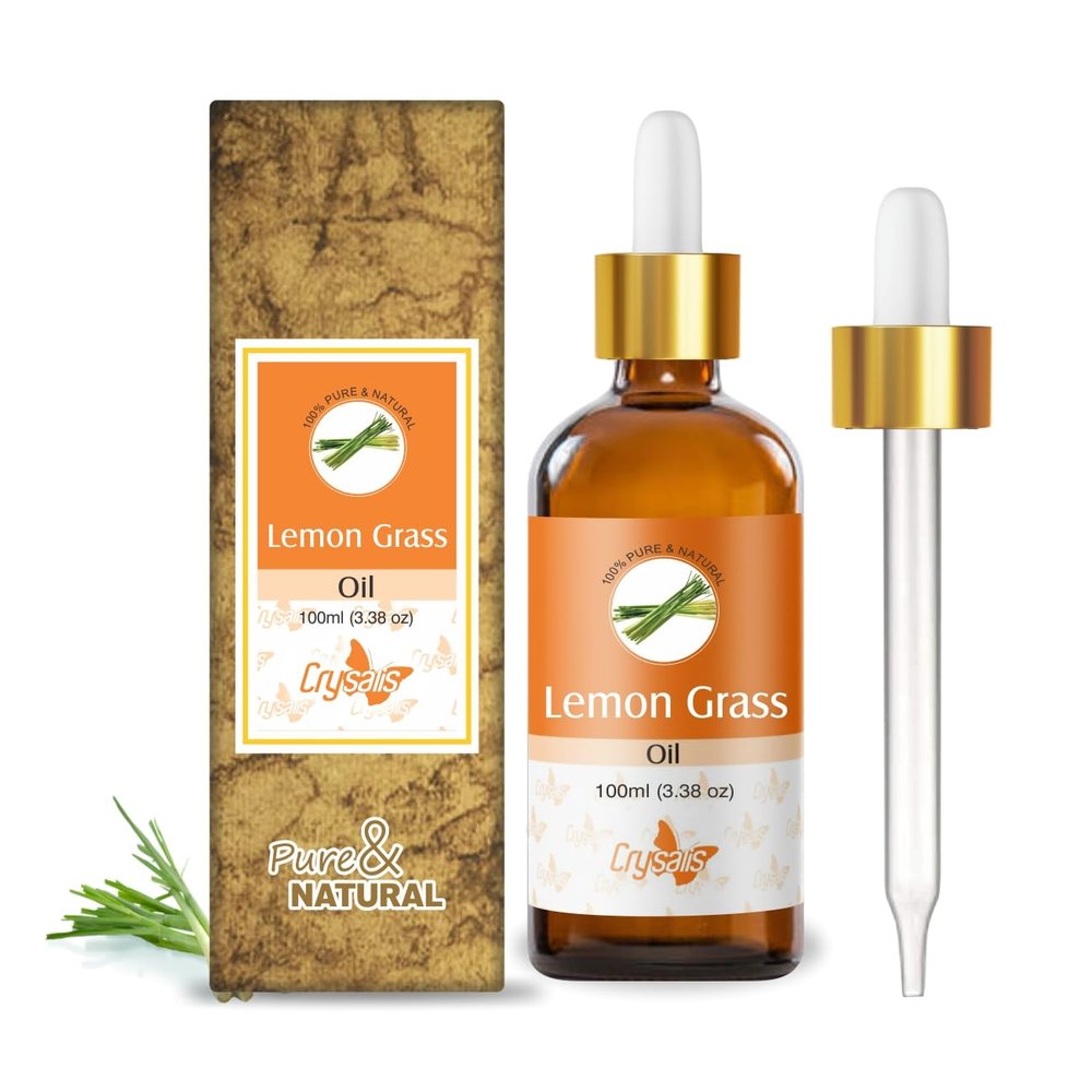 Crysalis Lemon Grass (Cymbopogon Citratus) Oil - 3.38 Fl Oz (100ml)