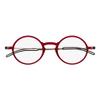 Always With You ThinOptics Reading Glasses - Ultra Thin, Durable, Lightweight - Optical Grade Lenses - Round Red 1.0x view 1
