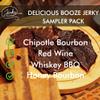 Jerky.com Booze Jerky Sampler - Featuring Chipotle Bourbon, Red Wine, Whiskey BBQ, Honey Bourbon Beef Jerky - Great Gift for Men (4 Flavors - 1 oz. bags) view 2