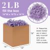 Corlcol 2LB Crinkle Cut Paper Shred Filler for Gift Box Bag and Basket On Holidays(Light Purple) view 2
