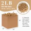 Corlcol 2LB Crinkle Cut Paper Shred Filler for Bag Gift Box Basket Confetti Paper Shreded Stuffing Decoration for Christmas Day Holiday Party(Kraft) view 2