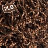 Corlcol 2LB Crinkle Paper Shred Filler for Gift Box Bag and Basket On Holidays(Dark Brown) view 1