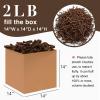 Corlcol 2LB Crinkle Paper Shred Filler for Gift Box Bag and Basket On Holidays(Dark Brown) view 2
