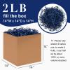 Corlcol 2LB Crinkle Cut Paper Shred Filler for Bag Gift Box Basket Confetti Paper Shreded Stuffing Decoration for Father's Day(Dark Blue) view 2