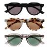 OPULIZE RIO Reading SunGlasses for Women and Men, Flat Top Frame with Spring Hinges UV400 protection Shiny Black +3.5 (Pack of 3) view 1