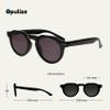 OPULIZE RIO Reading SunGlasses for Women and Men, Flat Top Frame with Spring Hinges UV400 protection Shiny Black +3.5 (Pack of 3) view 2