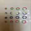 1/8 Inch Orthodontic Elastic Rubber Bands - 100 Pack, Bi-Color, Light Force 2.5 oz - Dental Bands, Teeth Tooth Gap Fixer, Dreadlock Rubber Bands, 1 Elastic Placer for Braces Included view 1