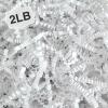 Corlcol 2LB Crinkle Cut Paper Shred Filler for Bag Gift Box Basket Confetti Paper Shreded Stuffing Decoration for Valentine's Day Holiday Party(White)
