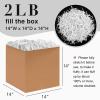 Corlcol 2LB Crinkle Cut Paper Shred Filler for Bag Gift Box Basket Confetti Paper Shreded Stuffing Decoration for Valentine's Day Holiday Party(White) view 2