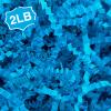 Corlcol 2LB Crinkle Cut Paper Shred Filler for Bag Gift Box Basket Confetti Paper Shreded Stuffing Decoration for Valentine's Day Holiday Party (Lake Blue) view 1