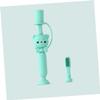 FOMIYES Silicone Training Toothbrush Cartoon Bear Design Soft Bristles for Gentle Cleaning Safe for Boy Girl Oral Care Random Color for Toddlers and Boy Girl view 3