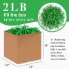 Corlcol 2LB Crinkle Cut Paper Shred Filler for Bag Gift Box Basket Confetti Paper Shreded Stuffing Decoration for Valentine's Day Holiday Party (Forest Green) view 2