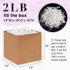 Corlcol 2LB Iridescent Crinkle Paper Shred Filler for Gift Box Bag and Basket On Holidays(Diamond White) view 2