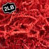 Corlcol 2LB Crinkle Cut Paper Shred Filler for Bag Gift Box Basket Confetti Paper Shreded Stuffing Decoration for Valentine's Day(Red) view 1