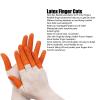 Akozon Finger Protectors, 100Pcs Latex Finger Cots Large Size Finger Covers Non Static Fingertips Protective Non Slip Finger Protective Covers view 2