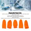 Akozon Finger Protectors, 100Pcs Latex Finger Cots Large Size Finger Covers Non Static Fingertips Protective Non Slip Finger Protective Covers view 3