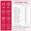 CANLIST Women's Probiotics 120 Billion CFUs 18 Strains 3 Prebiotics & Digestive Enzymes Contains Organic Prebiotic Cranberry Women's Health Digestive & Immune Support Non-GMO, 60 Capsules view 2